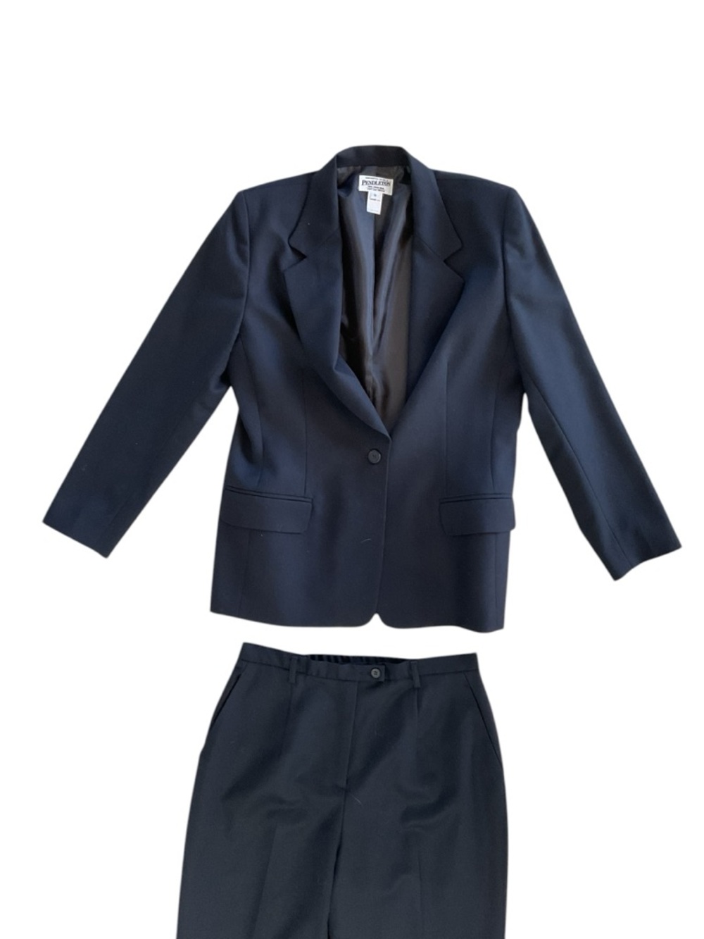 Classic Navy Women’s Blazer & Trousers Set - Tailored Suit - Picture 6 of 15